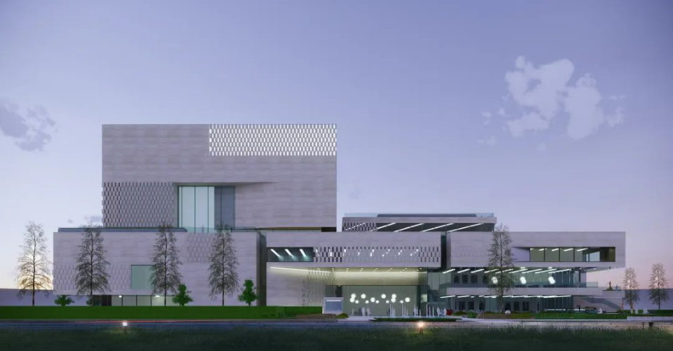 上海荷道建筑-新建寶山區(qū)檔案館幕墻工程(圖3)